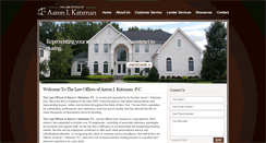 Desktop Screenshot of katsmanlaw.com